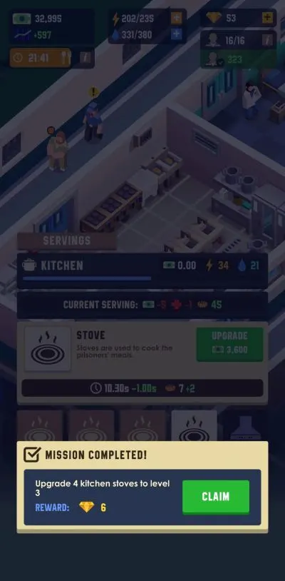 how to complete more missions in prison empire tycoon