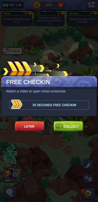 how to speed up progress in stone park prehistoric tycoon