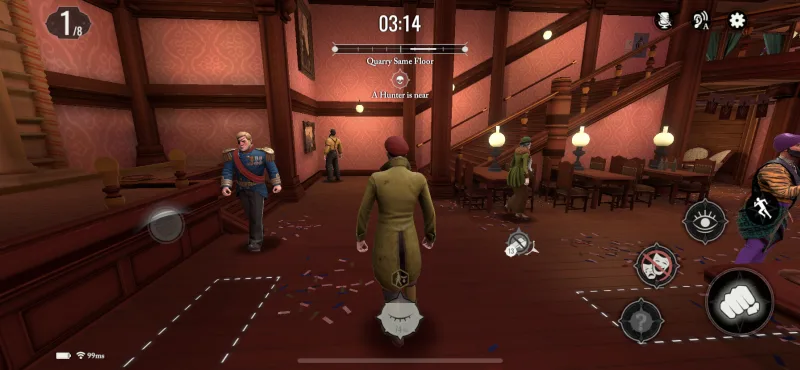 acting like npcs in murderous pursuits mobile