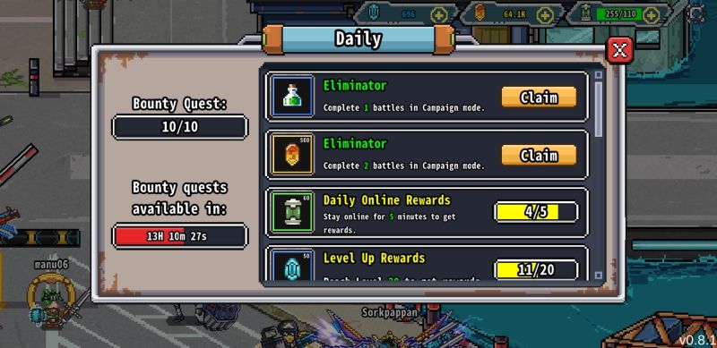 how to complete more missions in bit legends