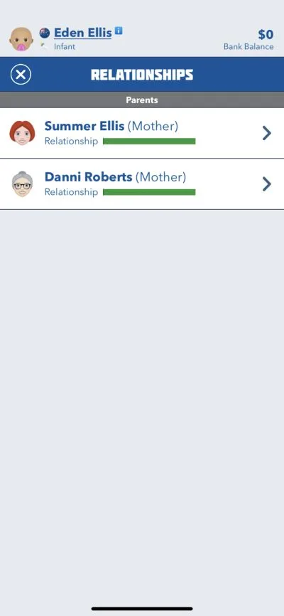 same sex parents in bitlife