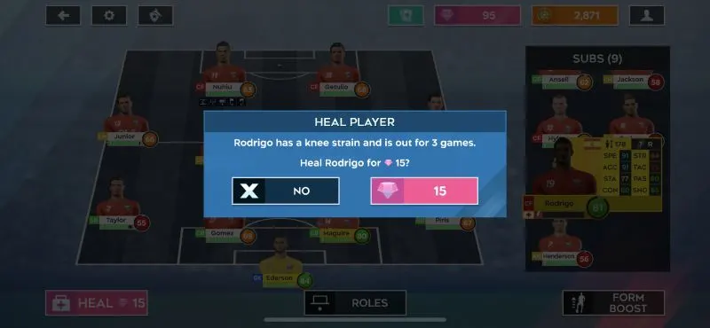 how to heal injured player in dream league soccer 2020