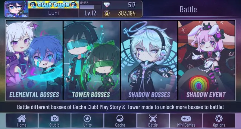 gacha club battle modes