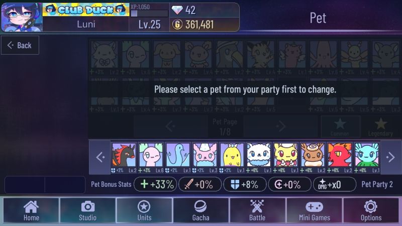 how to update pet party in gacha club