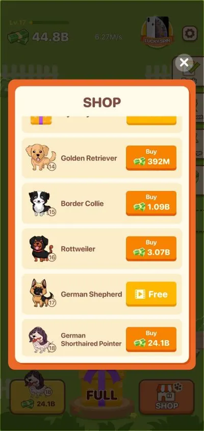 how to spend money in puppy town