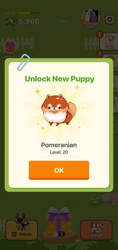how to unlock new dogs in puppy town