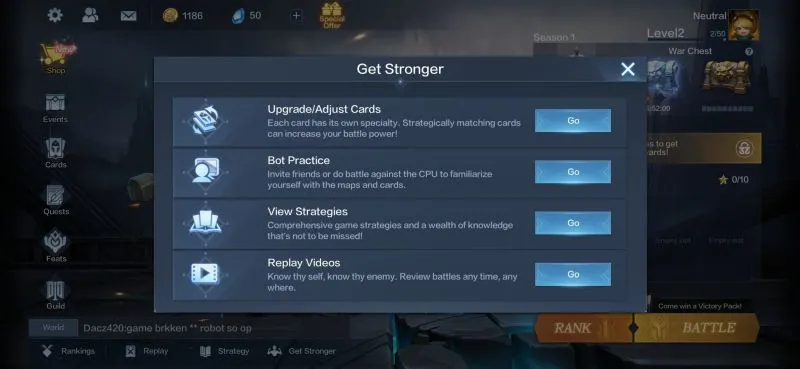 how to get stronger in warbound storm