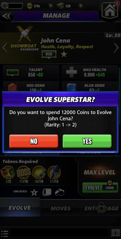how to evolve wrestlers in wwe champions 2020