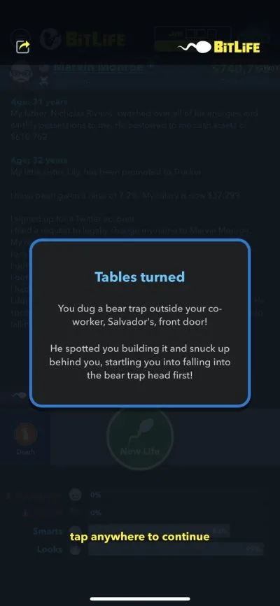 bitlife bear trap