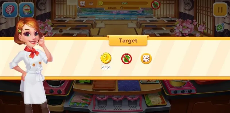 cooking frenzy level objective
