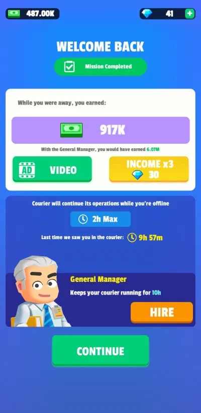 best investment strategy in idle courier tycoon