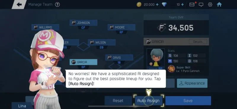 baseball superstars 2020 team management