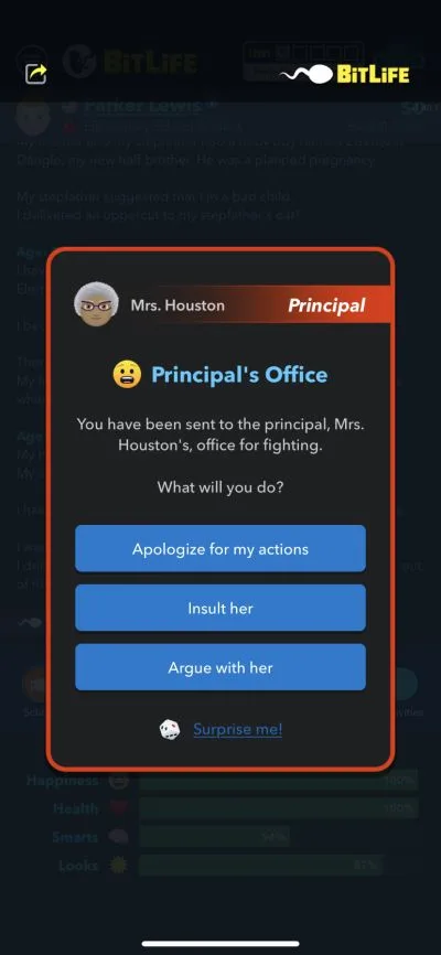 bitlife principal's office