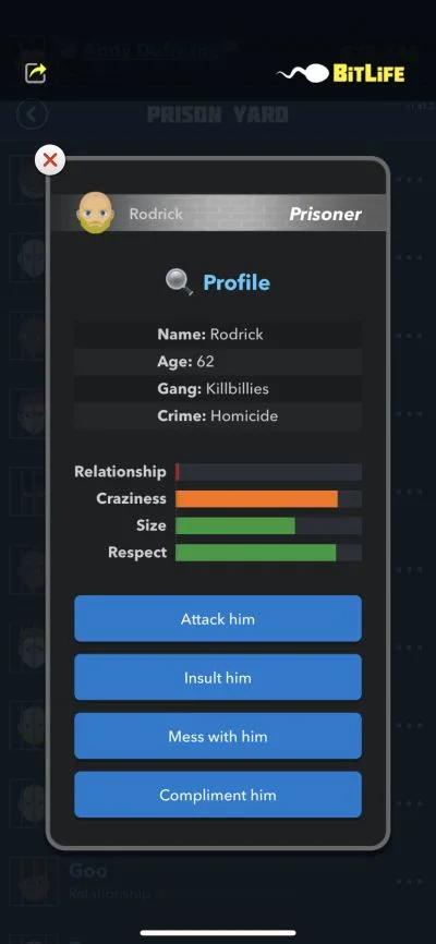 bitlife prisoner