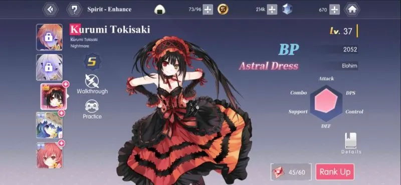 date a live spirit pledge battle power