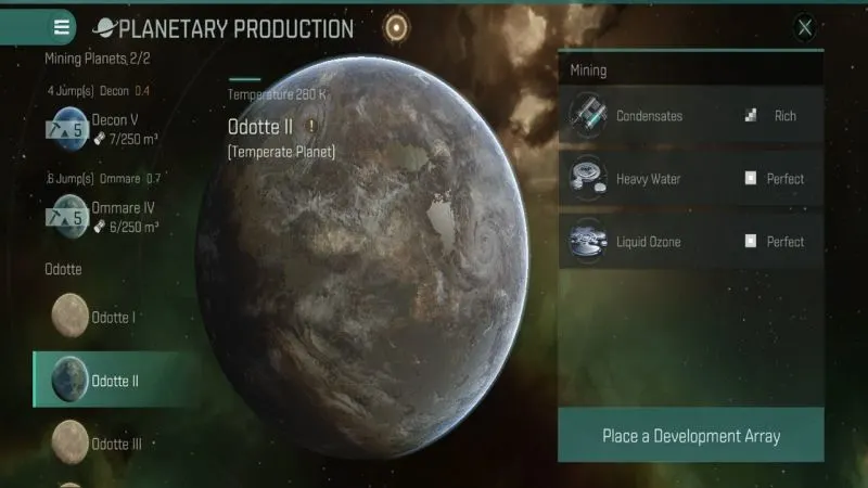 eve echoes planetary production