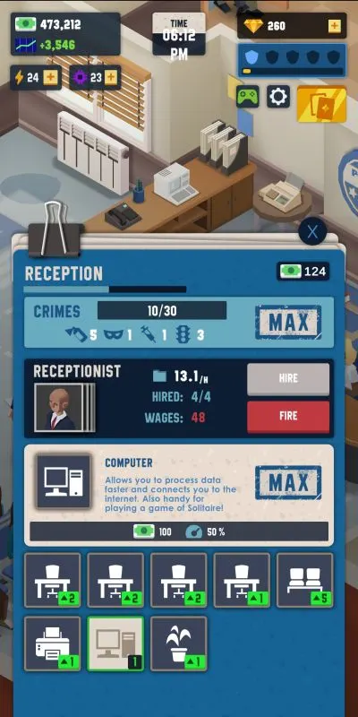 idle police tycoon idle cash