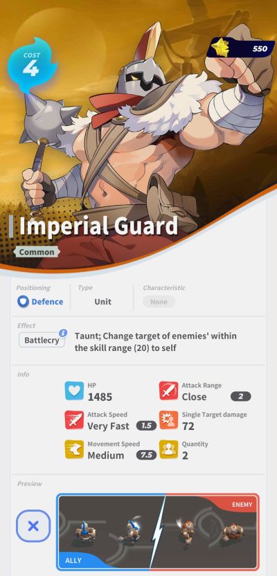 imperial guard soul of eden