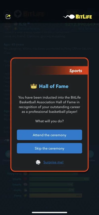 how to get into the basketball hall of fame in bitlife