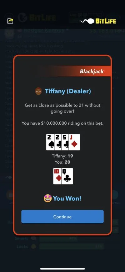 bitlife blackjack