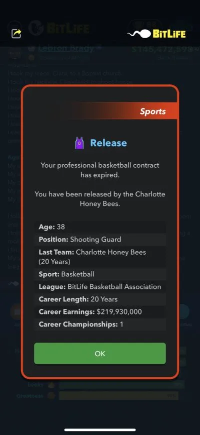 bitlife contract expiration