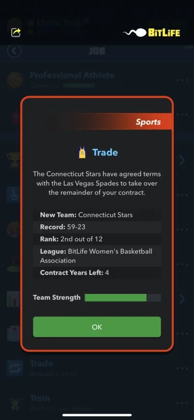 getting traded in bitlife