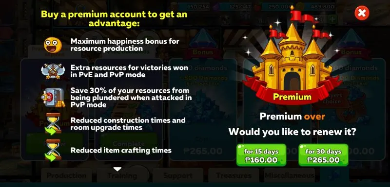 how to take advantage of premium days and goblin assistants in hustle castle