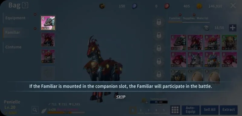 icarus m ground familiars