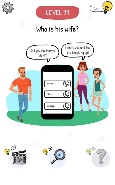 who is? brain teaser & riddles level 31 answer