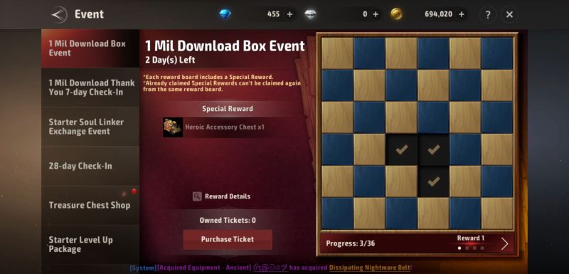 1 mil download box event in a3 still alive