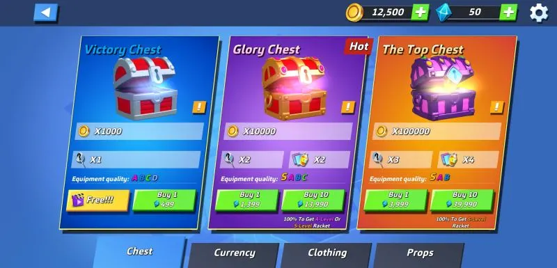 badminton blitz free chests