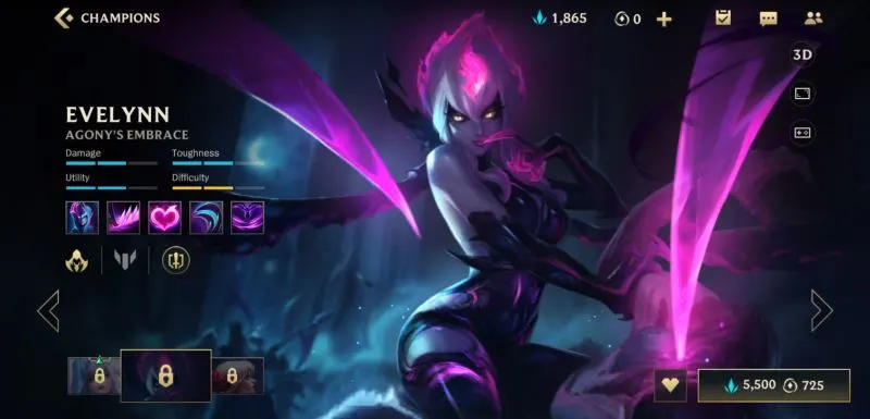 evelynn build league of legends wild rift