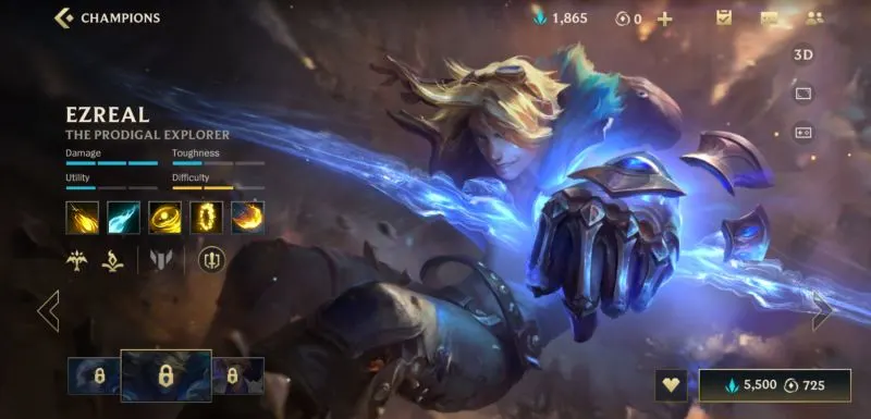 ezreal build league of legends wild rift