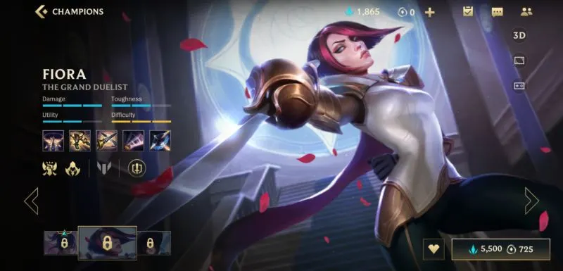 fiora build league of legends wild rift