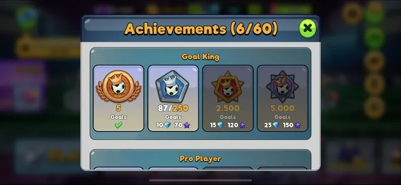 how to complete more achievements in head ball 2