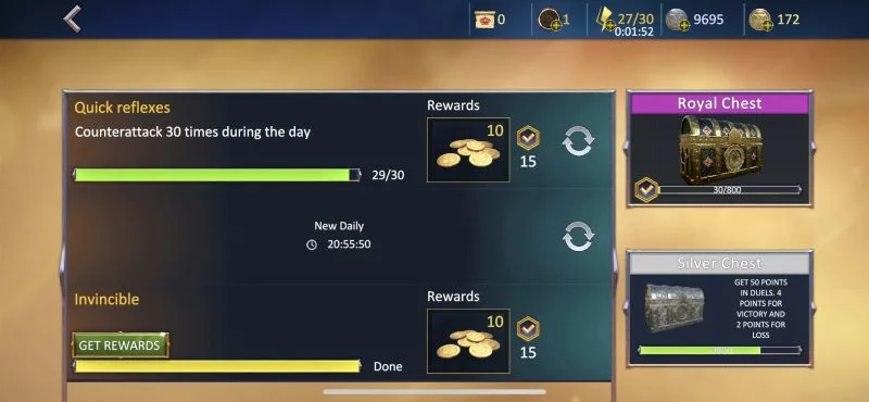 how to earn more rewards in knights fight 2