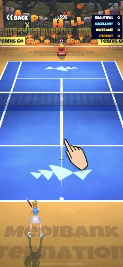 how to swipe in tennis go world tour 3d