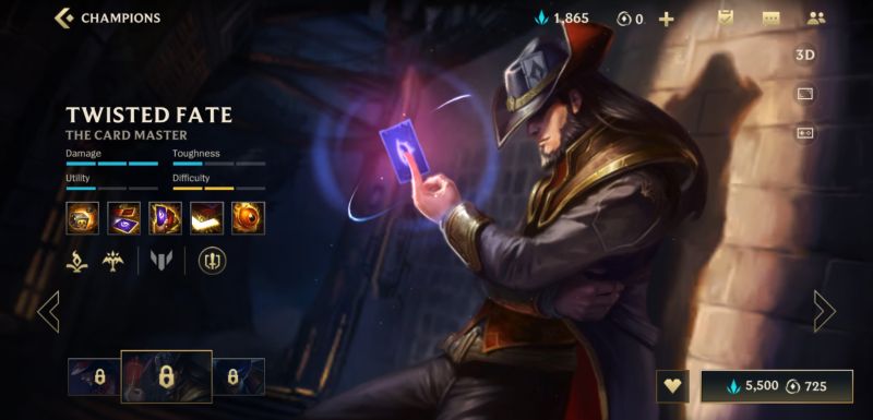 twisted fate build league of legends wild rift