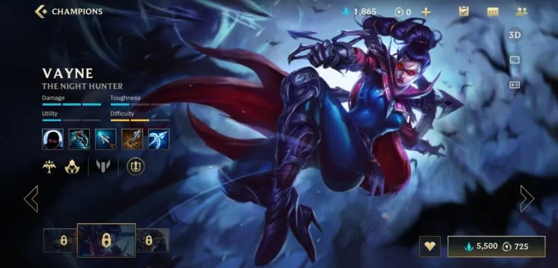 vayne build league of legends wild rift