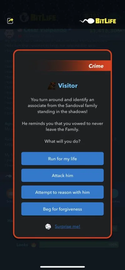 becoming an informant in bitlife