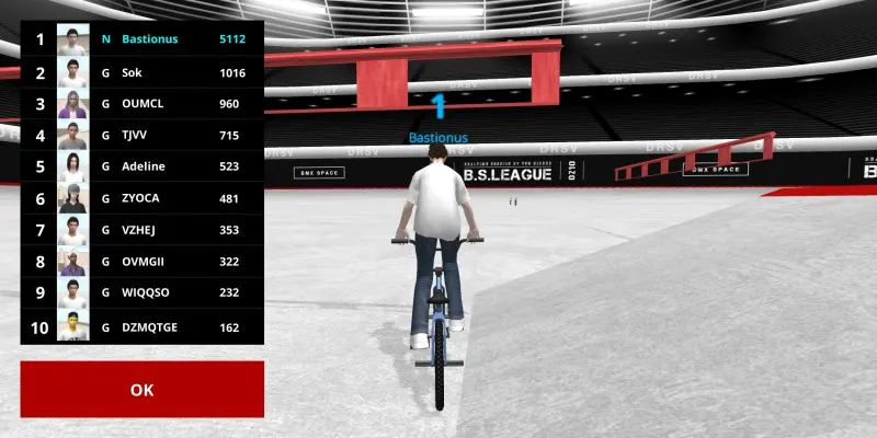 how to get a high score in bmx space