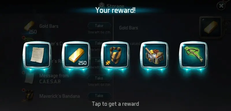earning rewards in dawn of zombies