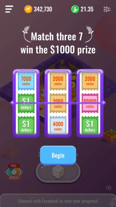 how to win prizes with the slot machine in dice royale