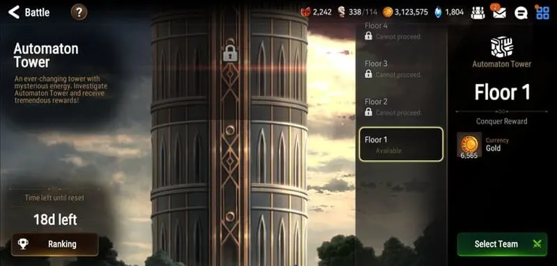 automaton tower in epic seven
