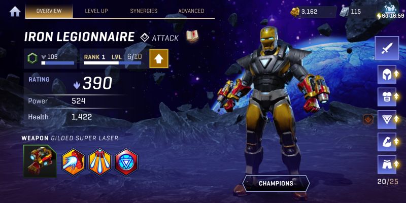 iron legionnaire marvel realm of champions