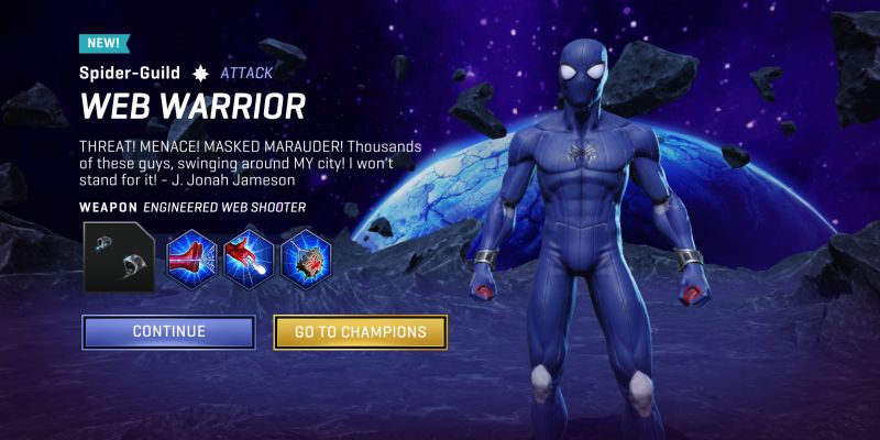 web warrior marvel realm of champions