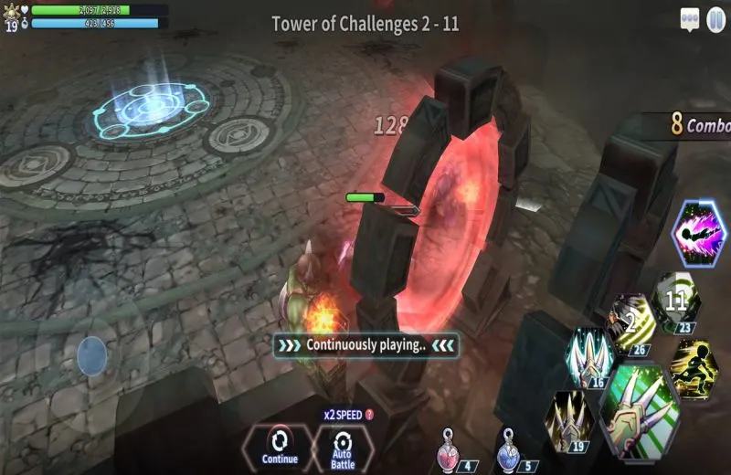 action ro2 spear of odin tower challenges