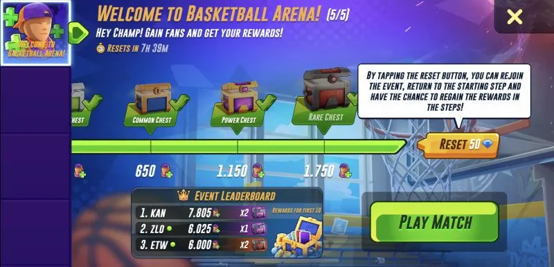 basketball arena event