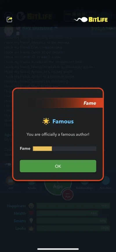becoming a famous author in bitlife
