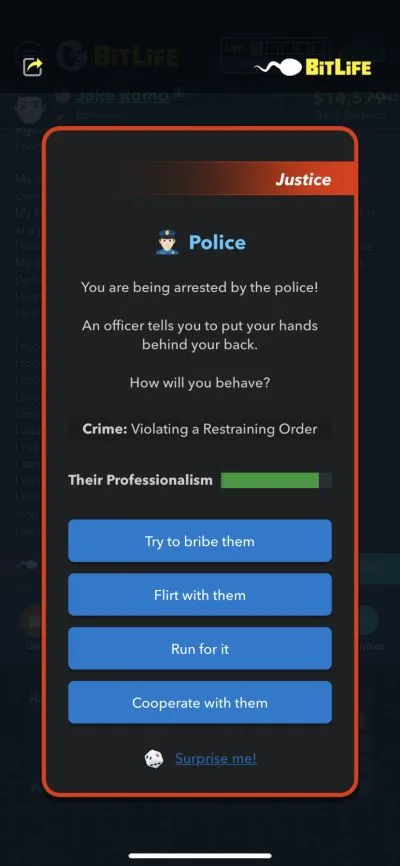 police arrest bitlife